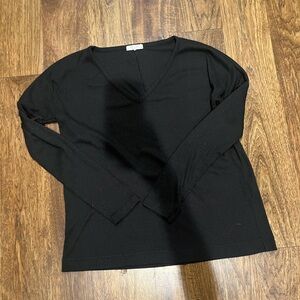 rag & bone ribbed v-neck raglan sleeve shirt